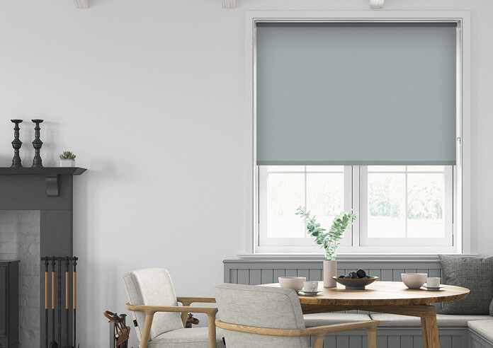 Anti-Bacterial, Slate - Twist&Fit Roller Blind - Image 3
